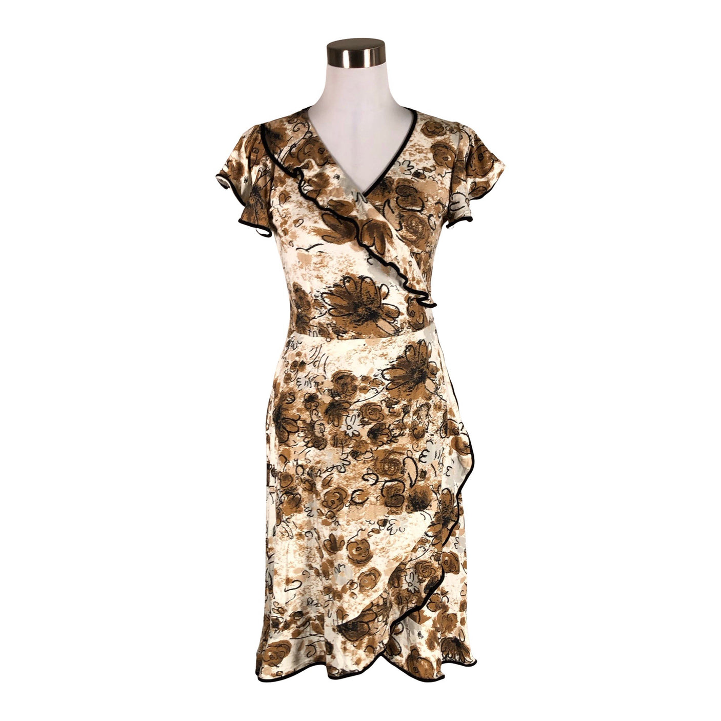Unisex Venla - Trikotaažist kleit, suurus 36 - Pruun (1)