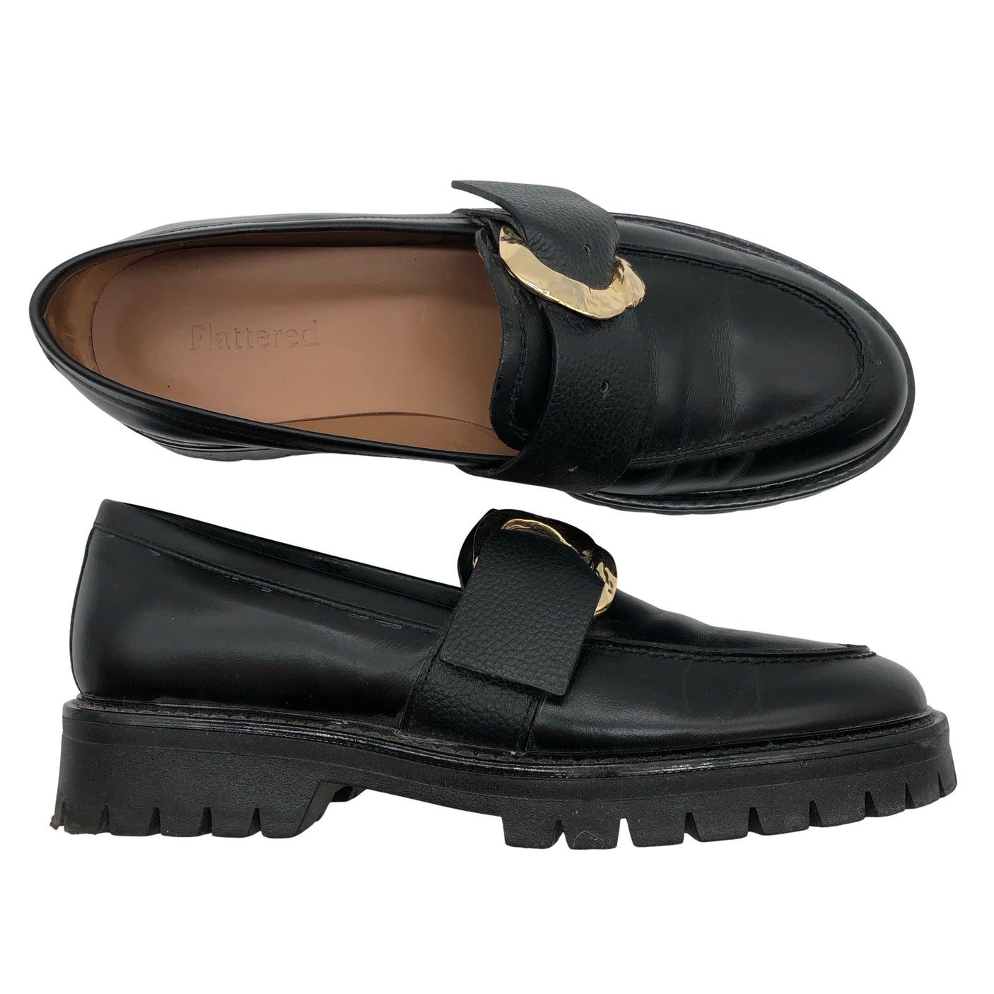 Unisex Flattered - Mokassiinid, suurus 38 - Must (1)