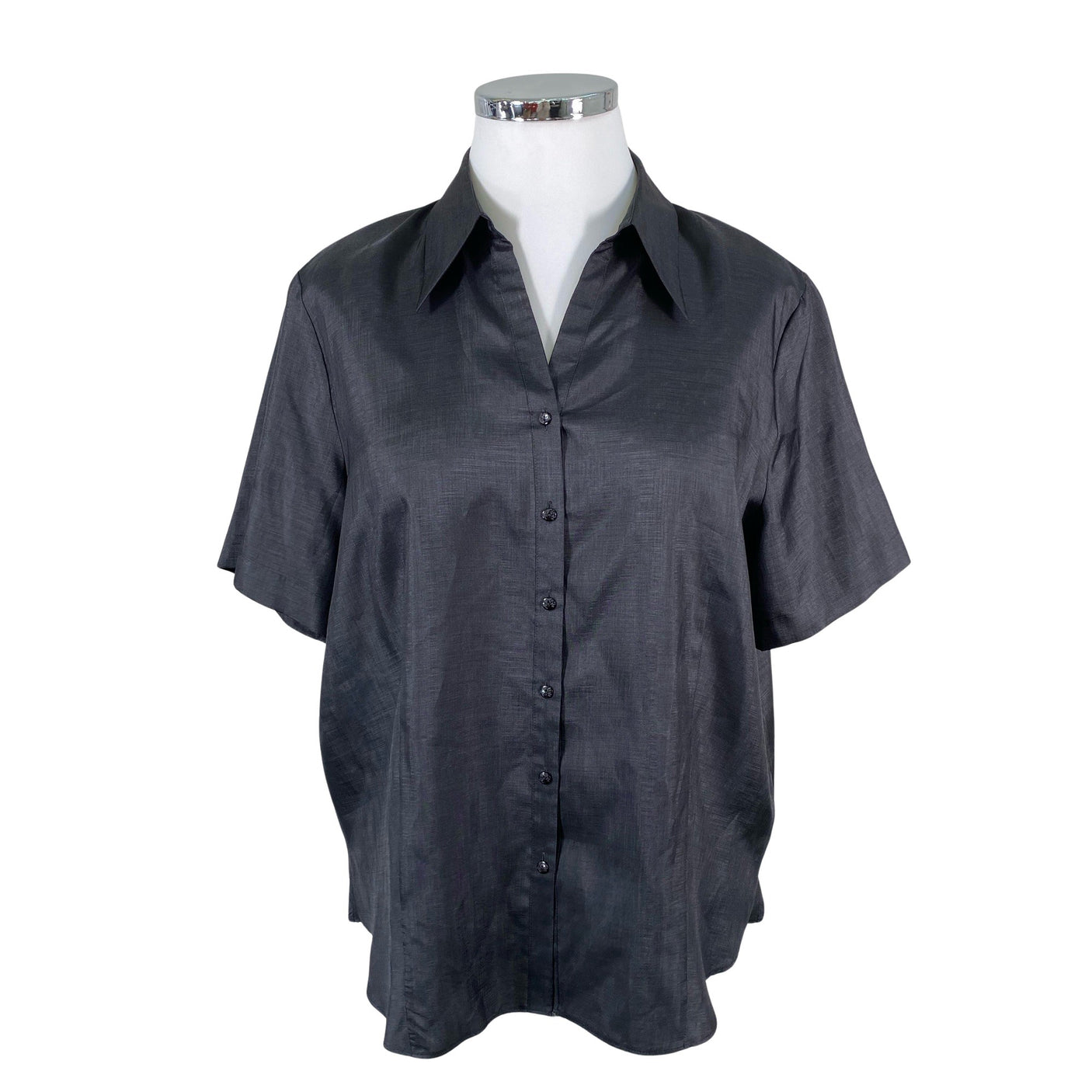 Unisex Gerry Weber - Lühikeste käistega pluus, suurus 48 - Must (1)