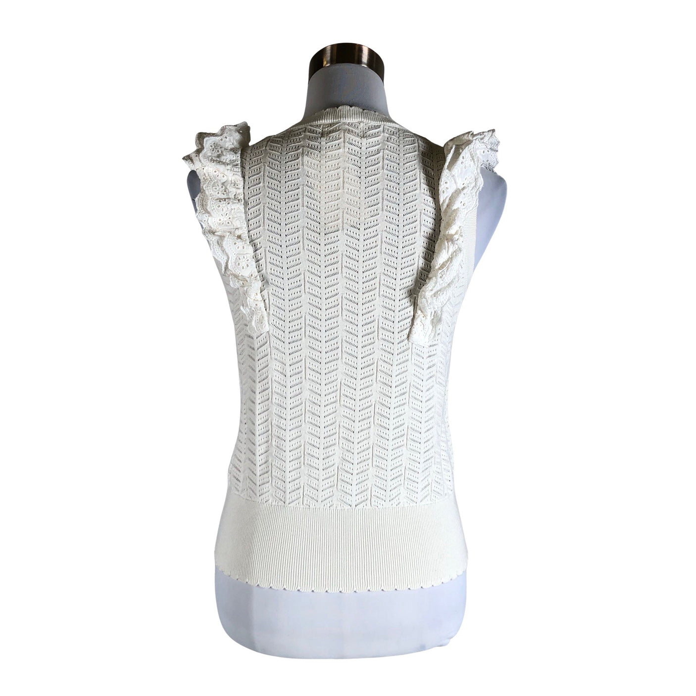 Unisex Holly & Whyte by Lindex - Kootud vest, suurus 38 - Looduslik valge (2)