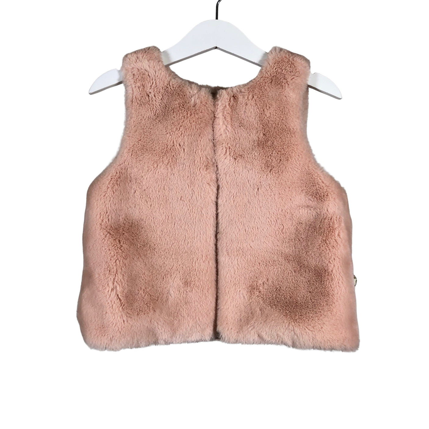 Unisex POMPdeLUX - Kunstkarusnahast vest, suurus 110 - 116 - Beige (1)