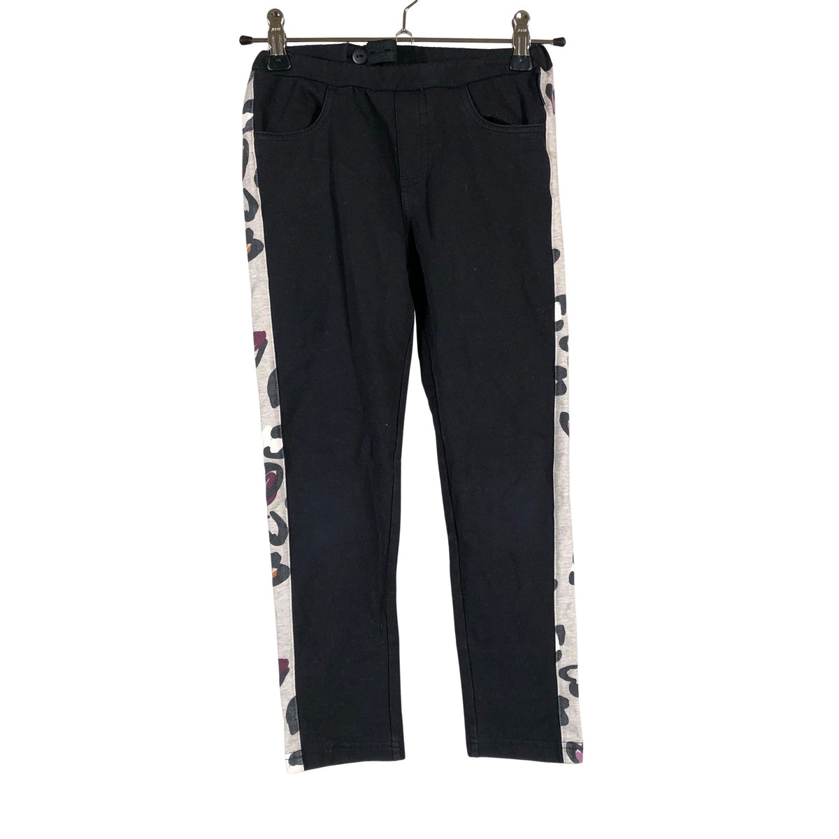 Unisex Polarn O. Pyret - Trikotaažist püksid, suurus 122 - 128 - Must (1)