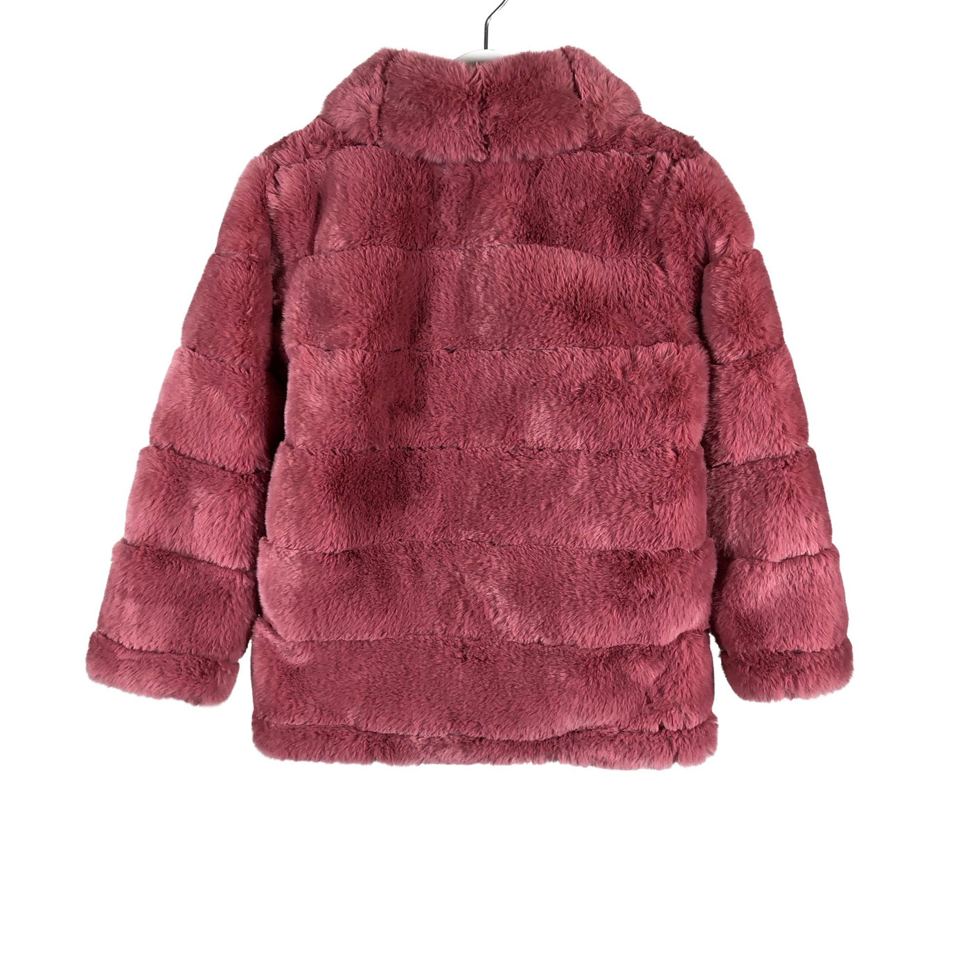 Unisex Lindex - Kunstkarusnahast mantel, suurus 116 - 122 - Roosa (2)