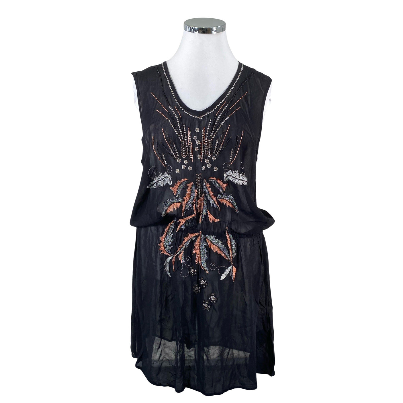 Unisex Nü - Õhuke kleit, suurus 42 - Must (1)