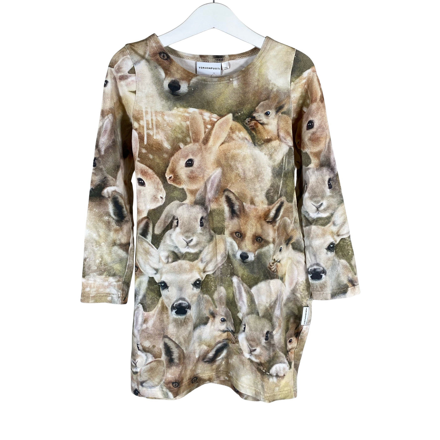 Unisex Versonpuoti - Trikotaažist kleit, suurus 122 - 128 - Pruun (1)