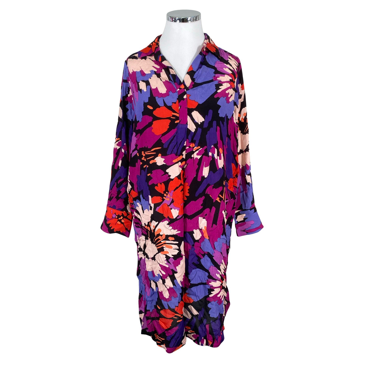 Unisex Ulla Popken - Õhuke kleit, suurus 42 - Lilla (1)