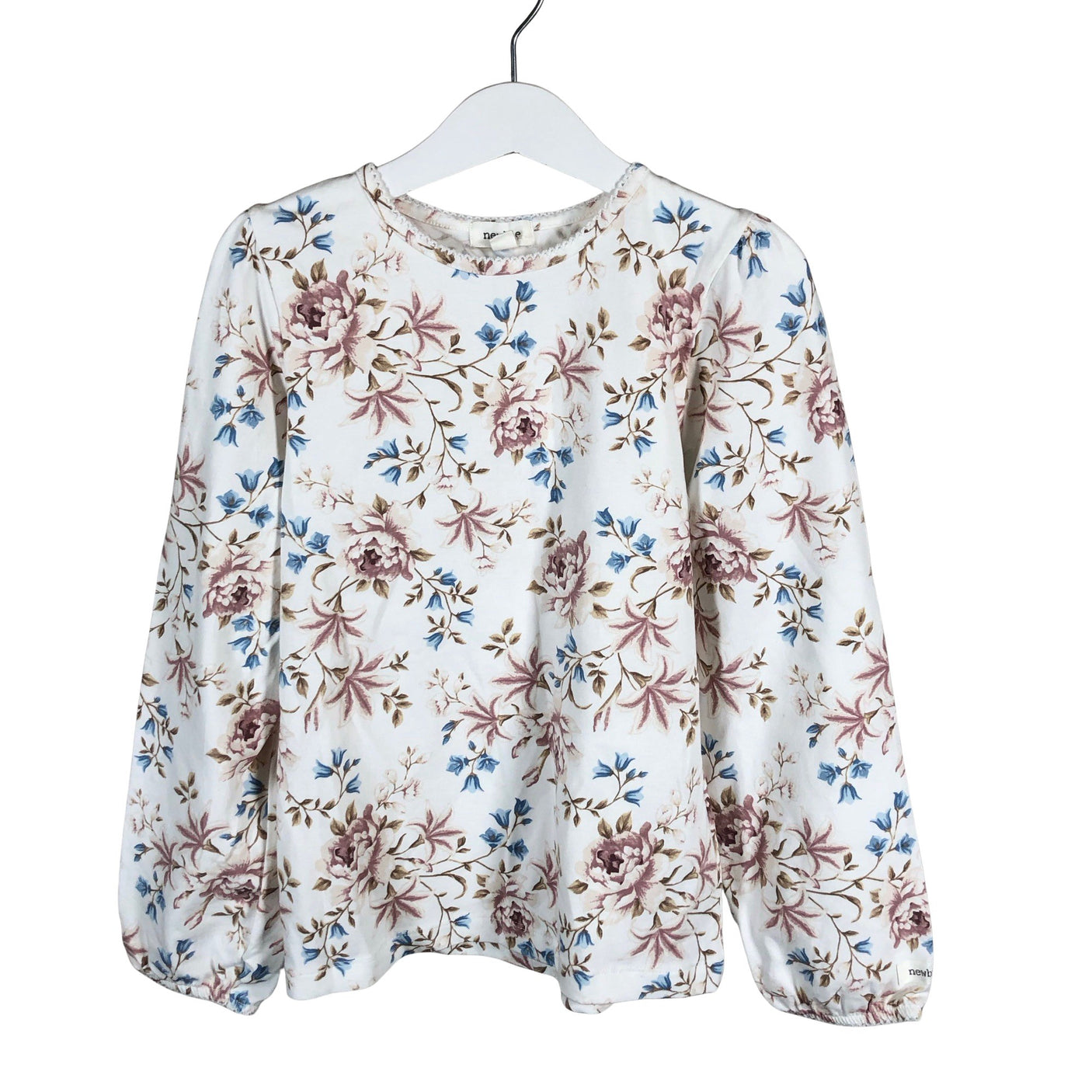 Unisex Newbie - Trikotaažist pluus, suurus 122 - 128 - Valge (1)