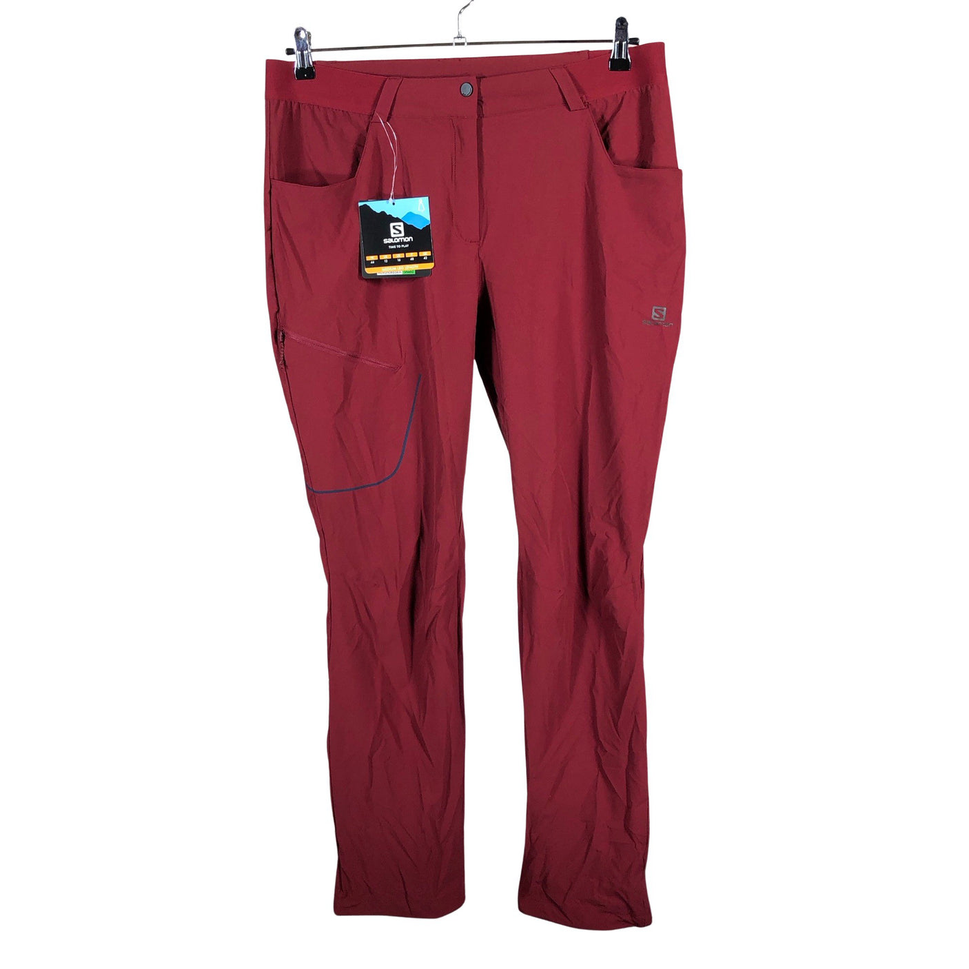 Unisex Salomon - Õuepüksid, suurus 44 - Punane (1)