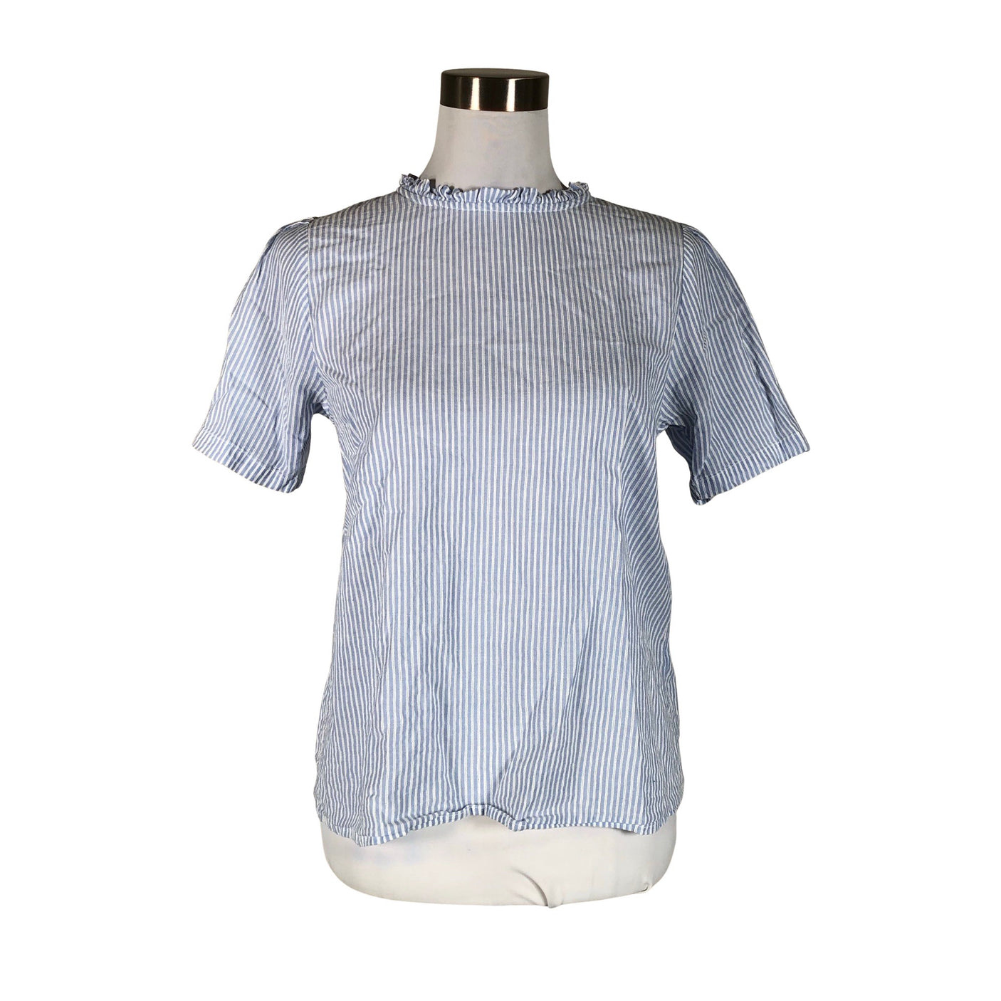 Unisex Cream - Lühikeste käistega pluus, suurus 40 - Helesinine (1)