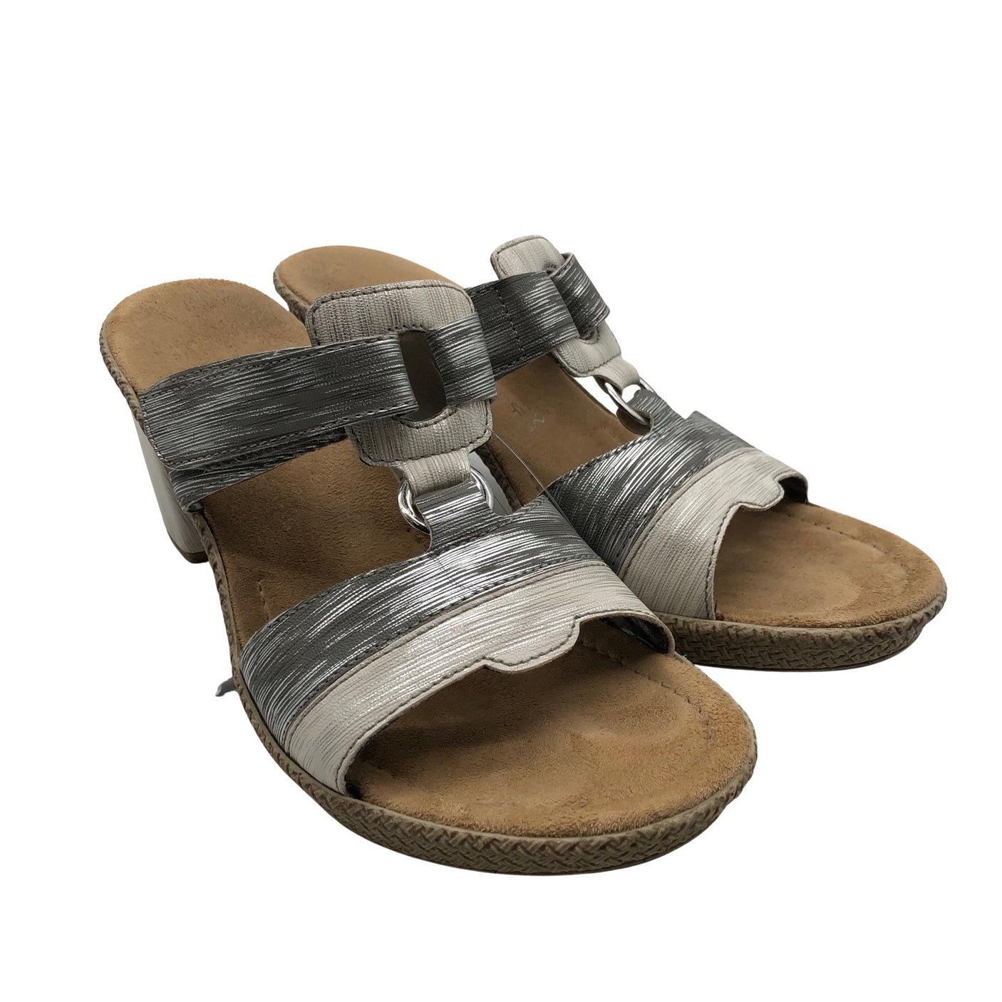 Unisex Rieker - Kontsaga rihmikud, suurus 40 - Hall (2)