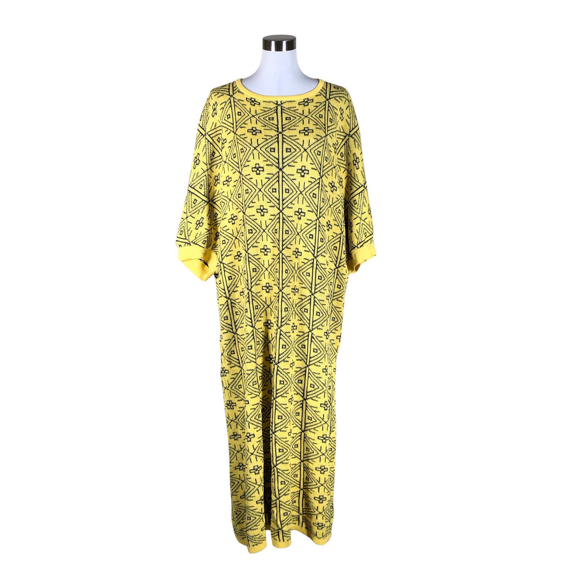 Unisex Marimekko - Kootud kleit, suurus 40 - Kollane (1)