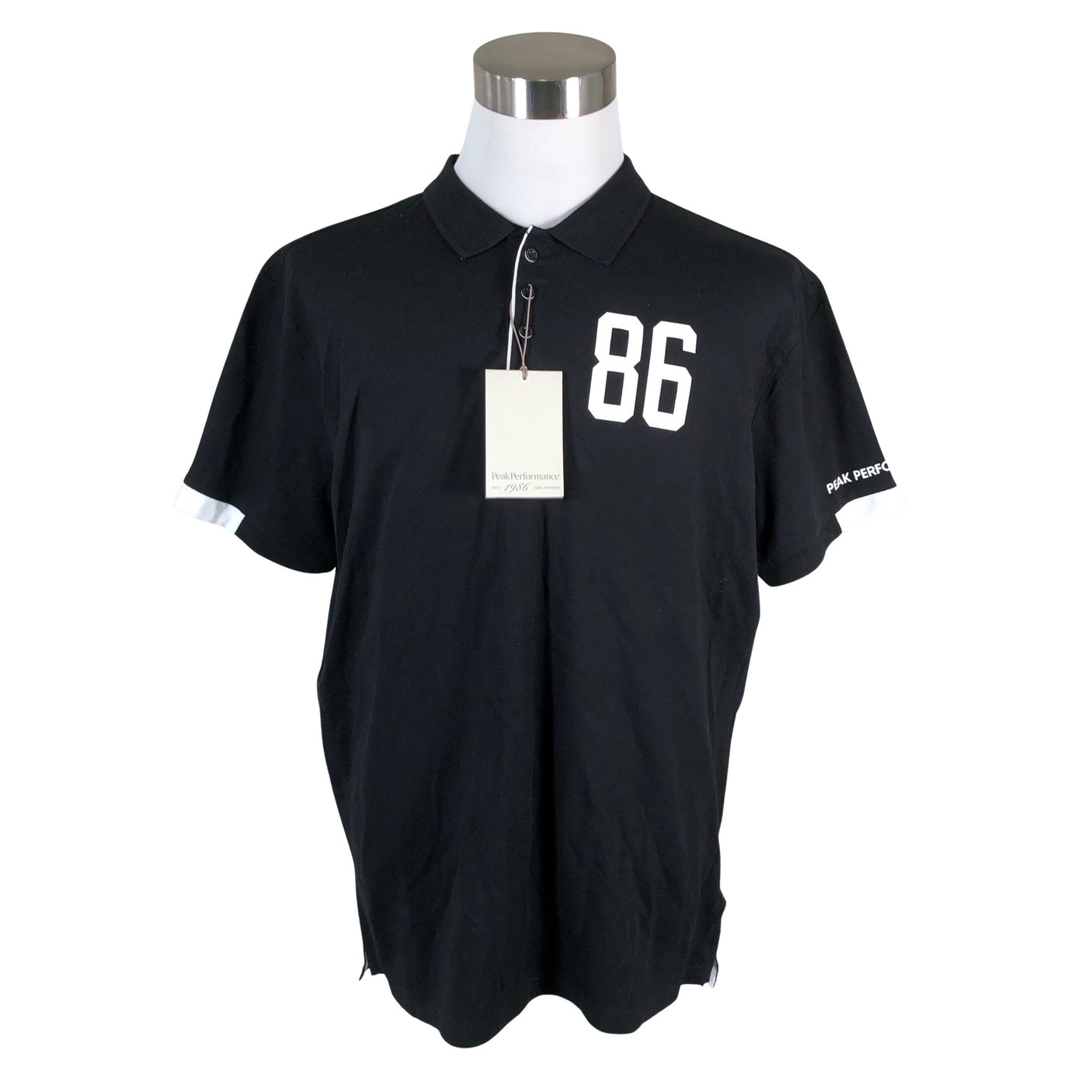 Unisex Peak Performance - Polosärk, suurus XXL - Must (1)