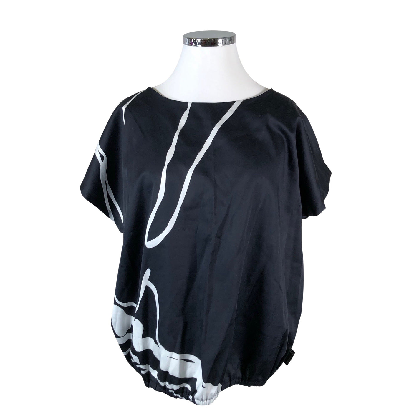 Unisex Ommellinen - Lühikeste käistega pluus, suurus 46 - Must (1)