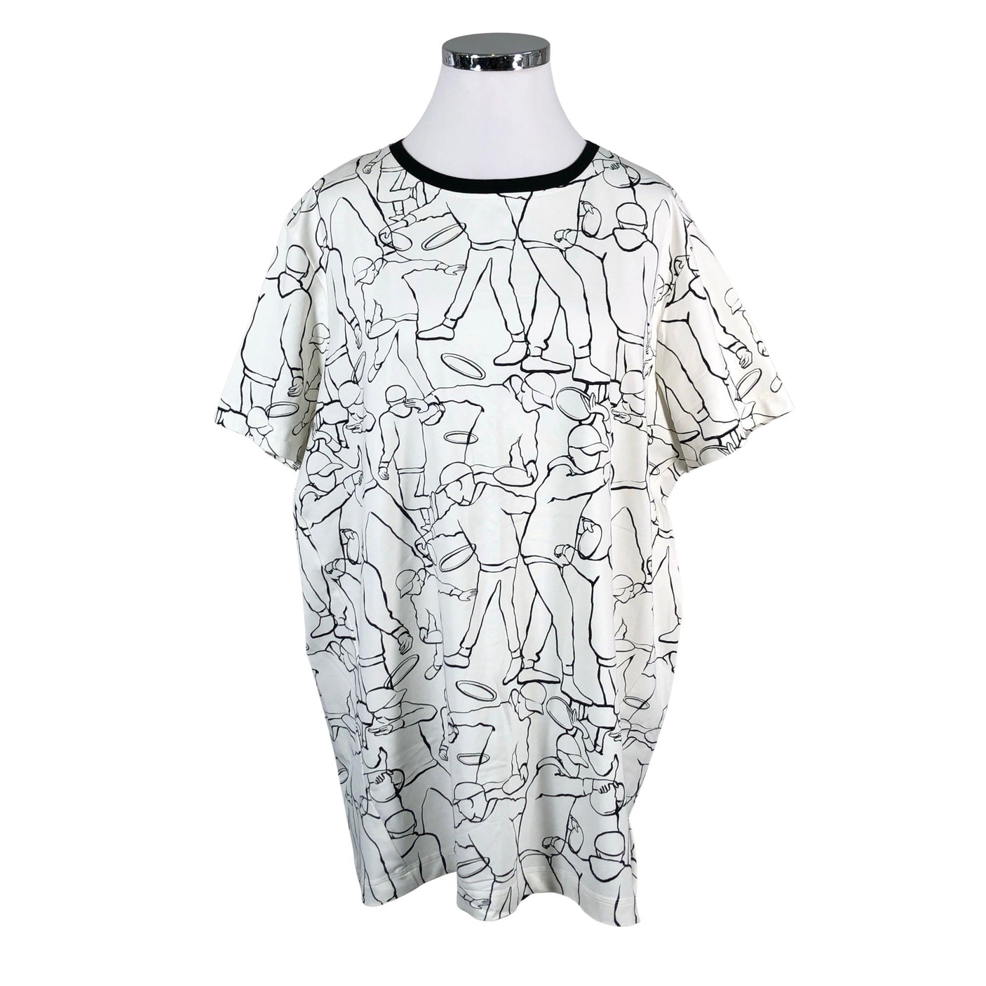 Unisex Ommellinen - Trikotaažist tuunika, suurus 46 - Valge (1)