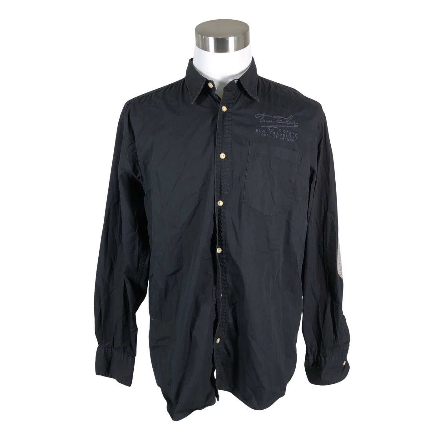 Unisex Tom Tailor - Triiksärk, suurus XL - Must (1)