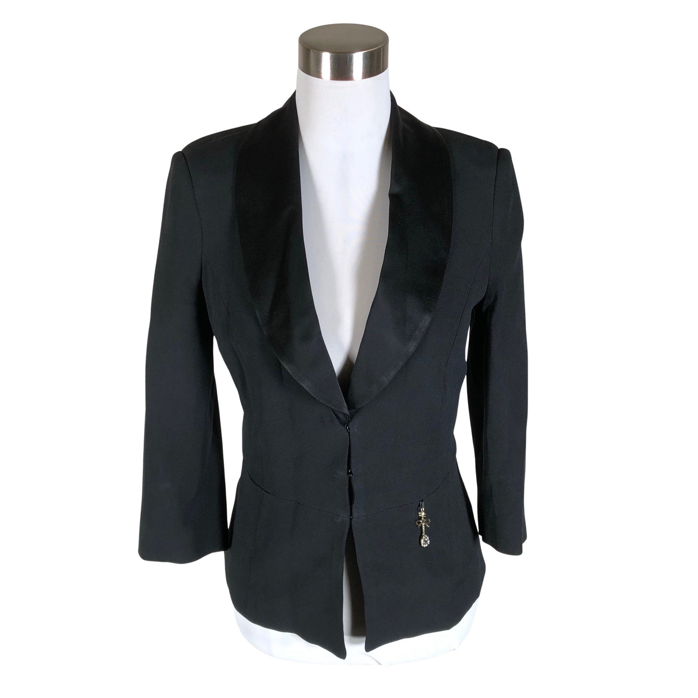 Unisex Elisabetta Franchi - Pidulik jakk, suurus 38 - Must (1)