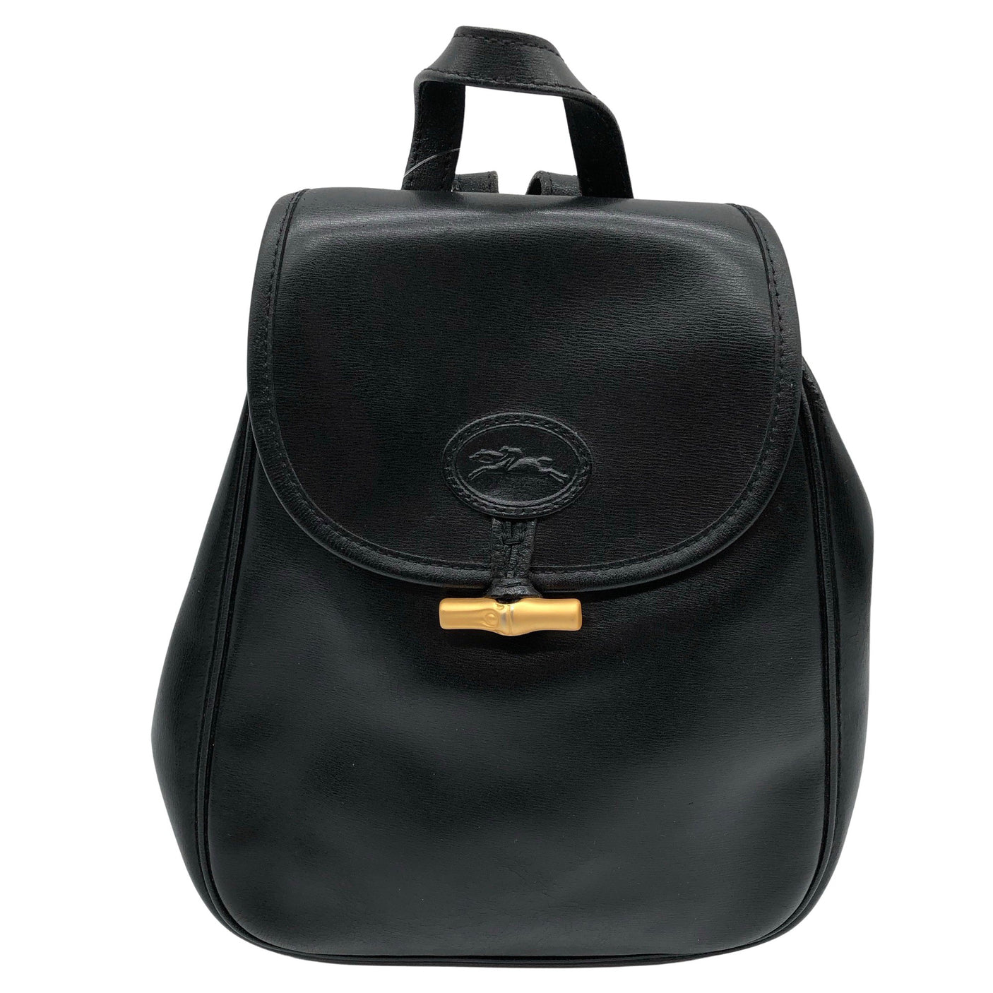 Unisex Longchamp - Seljakott, suurus Midi - Must (1)