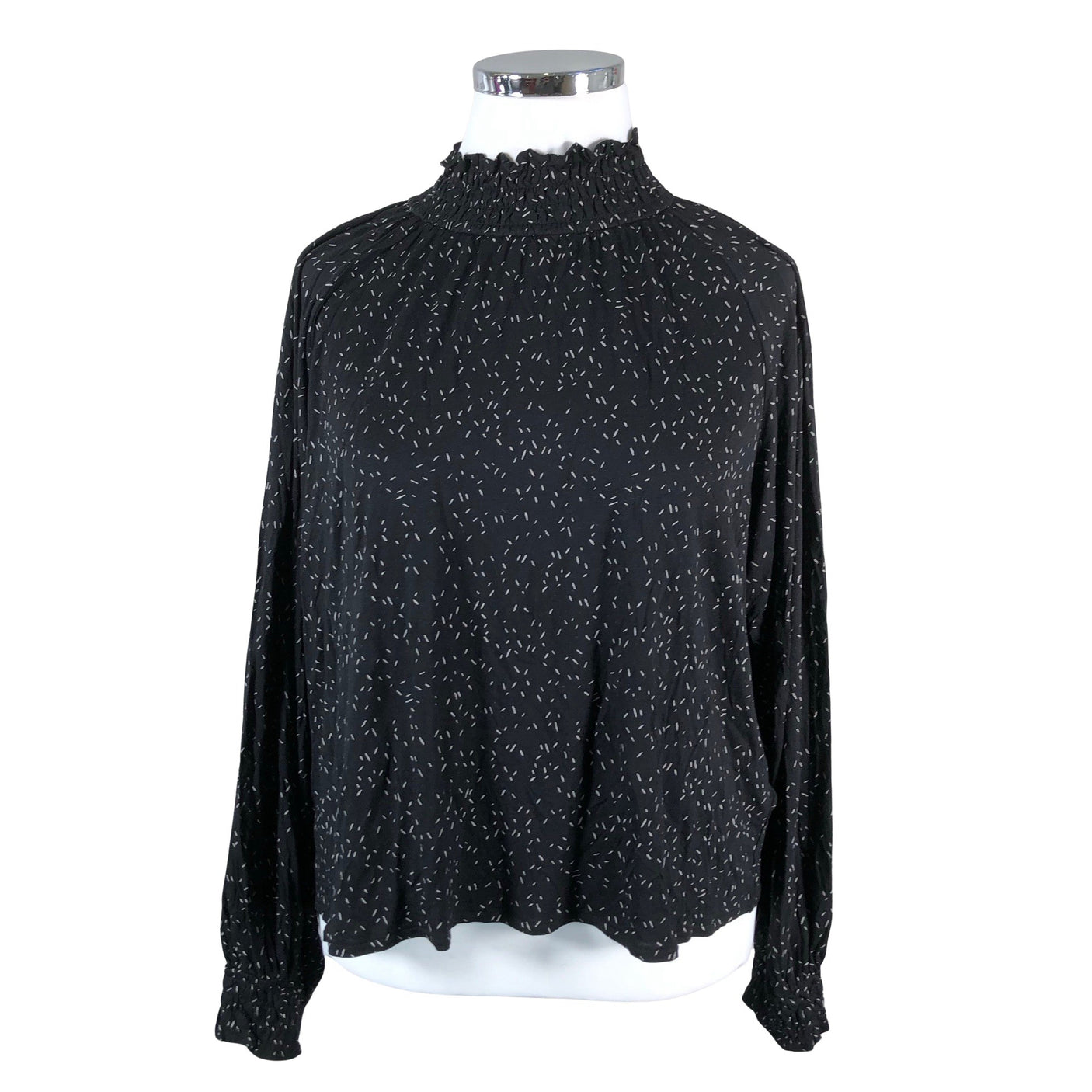 Unisex Lindex - Trikotaažist pluus, suurus 48 - Must (1)