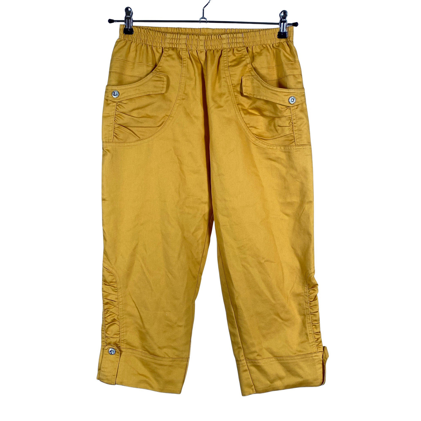 Unisex Soyaconcept - Mittevenivad poolpikad püksid, suurus 38 - Kollane (1)