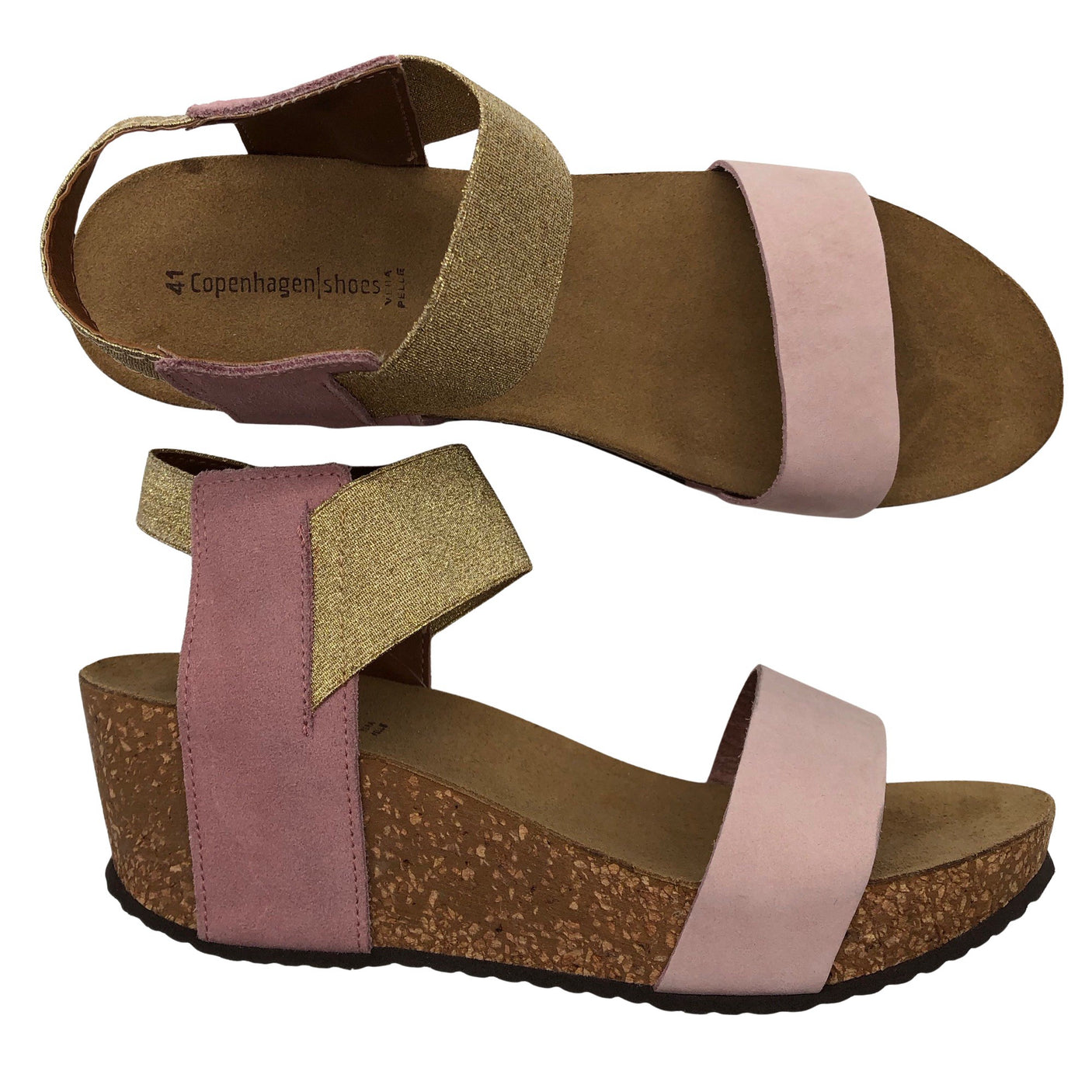 Unisex Copenhagen shoes - Kiilkontsaga rihmikud, suurus 41 - Heleroosa (1)