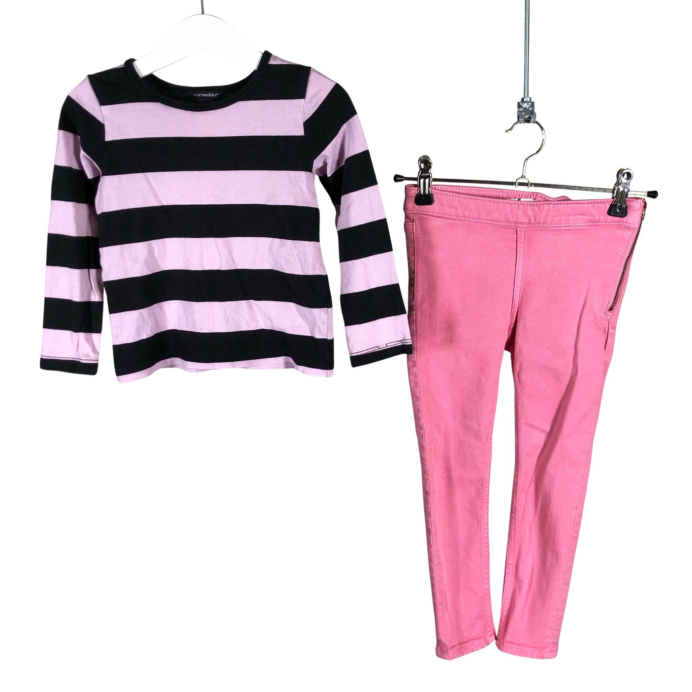 Unisex Arket - Trikotaažist pluus, suurus 98 - 104 - Heleroosa (1)