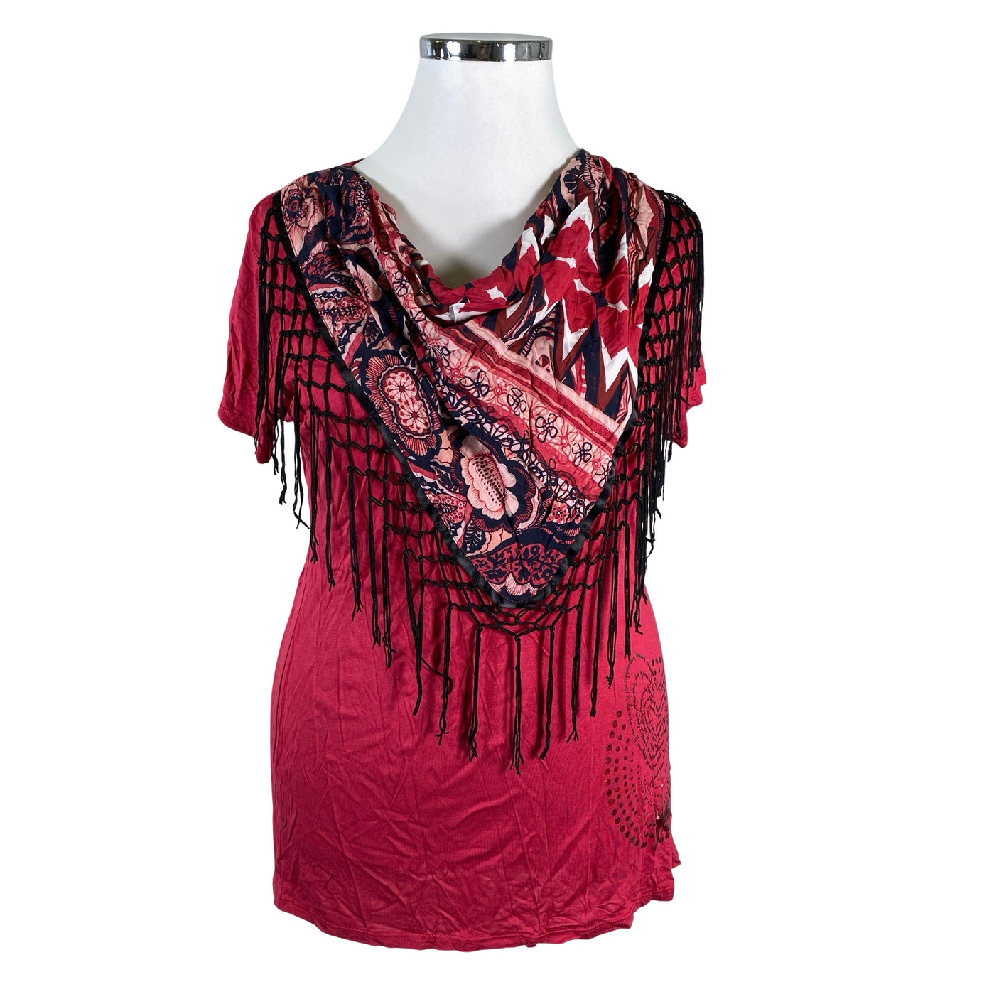 Unisex Desigual - T-särk, suurus 42 - Punane (1)