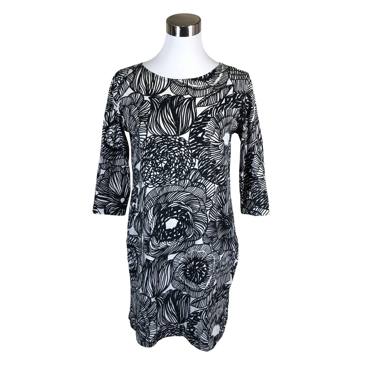 Unisex Marimekko - Trikotaažist kleit, suurus 38 - Must (1)