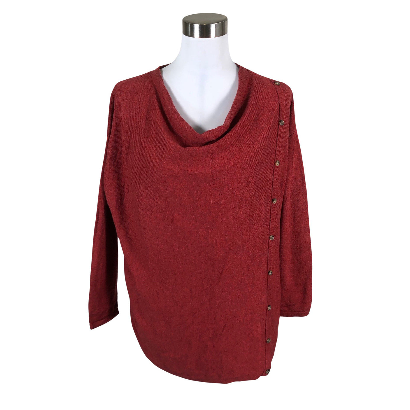 Unisex Gerry Weber - Kootud tuunika, suurus 40 - Veinipunane (1)