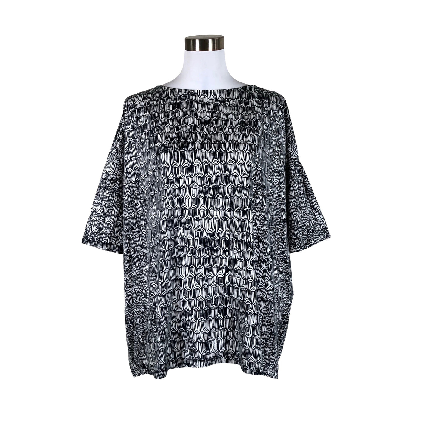Unisex Marimekko - Trikotaažist pluus, suurus 38 - Must (1)