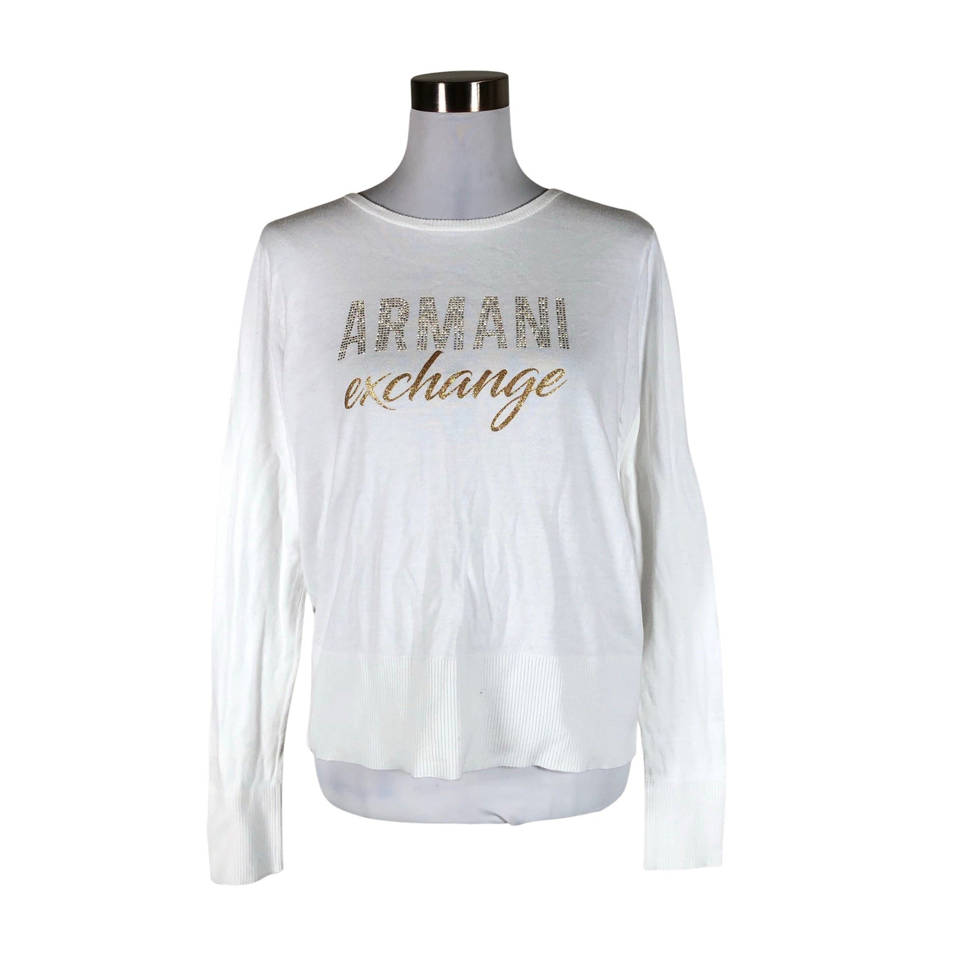 Unisex Armani Exchange - Kampsun, suurus 40 - Looduslik valge (1)