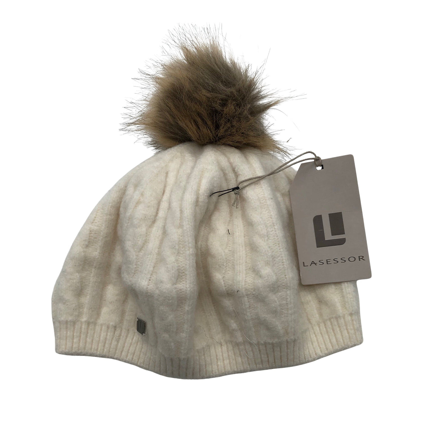 Unisex Lasessor - Talvemüts, suurus 52 - 54 cm - Looduslik valge (1)