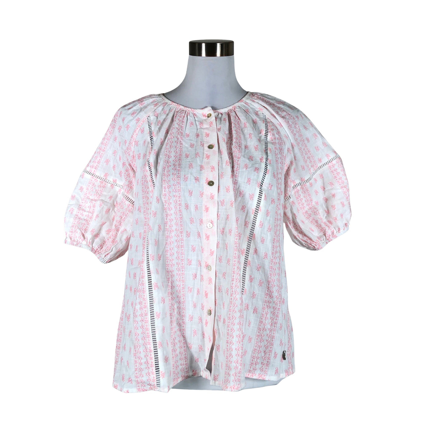 Unisex Soulmate - Lühikeste käistega pluus, suurus 40 - Heleroosa (1)