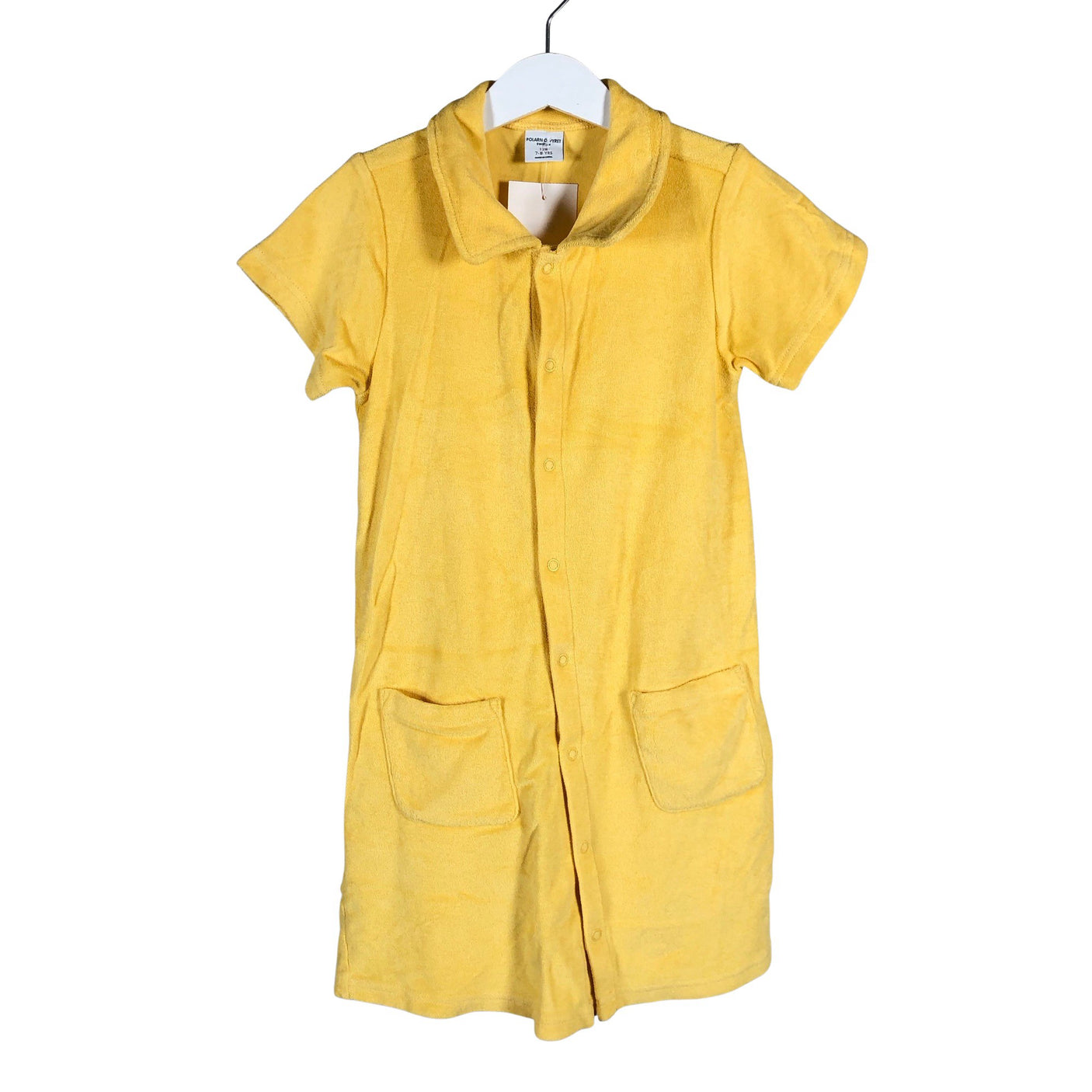 Unisex Polarn O. Pyret - Dressikangast kleit, suurus 122 - 128 - Kollane (1)