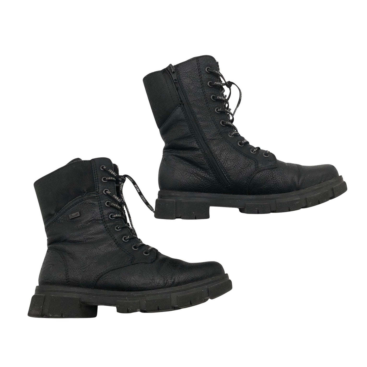 Unisex Rieker - Nööridega saapad, suurus 38 - Must (1)