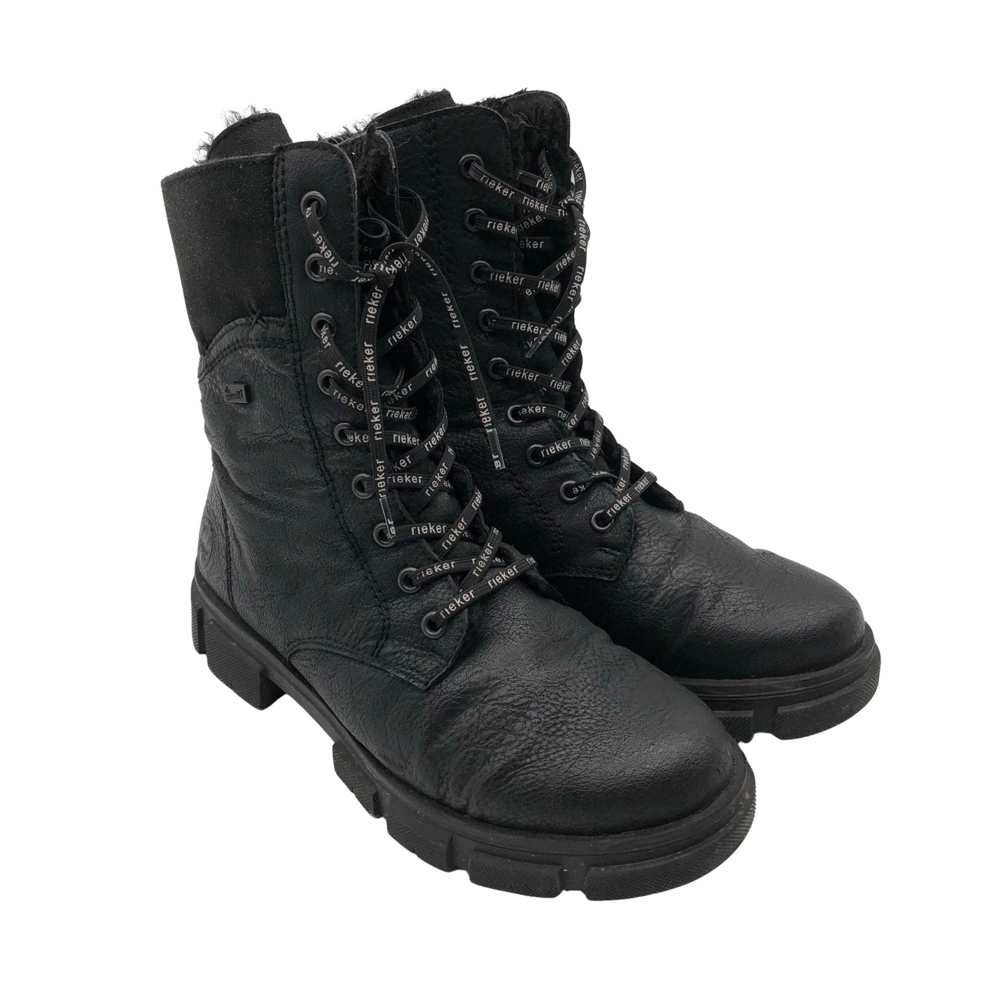 Unisex Rieker - Nööridega saapad, suurus 38 - Must (2)