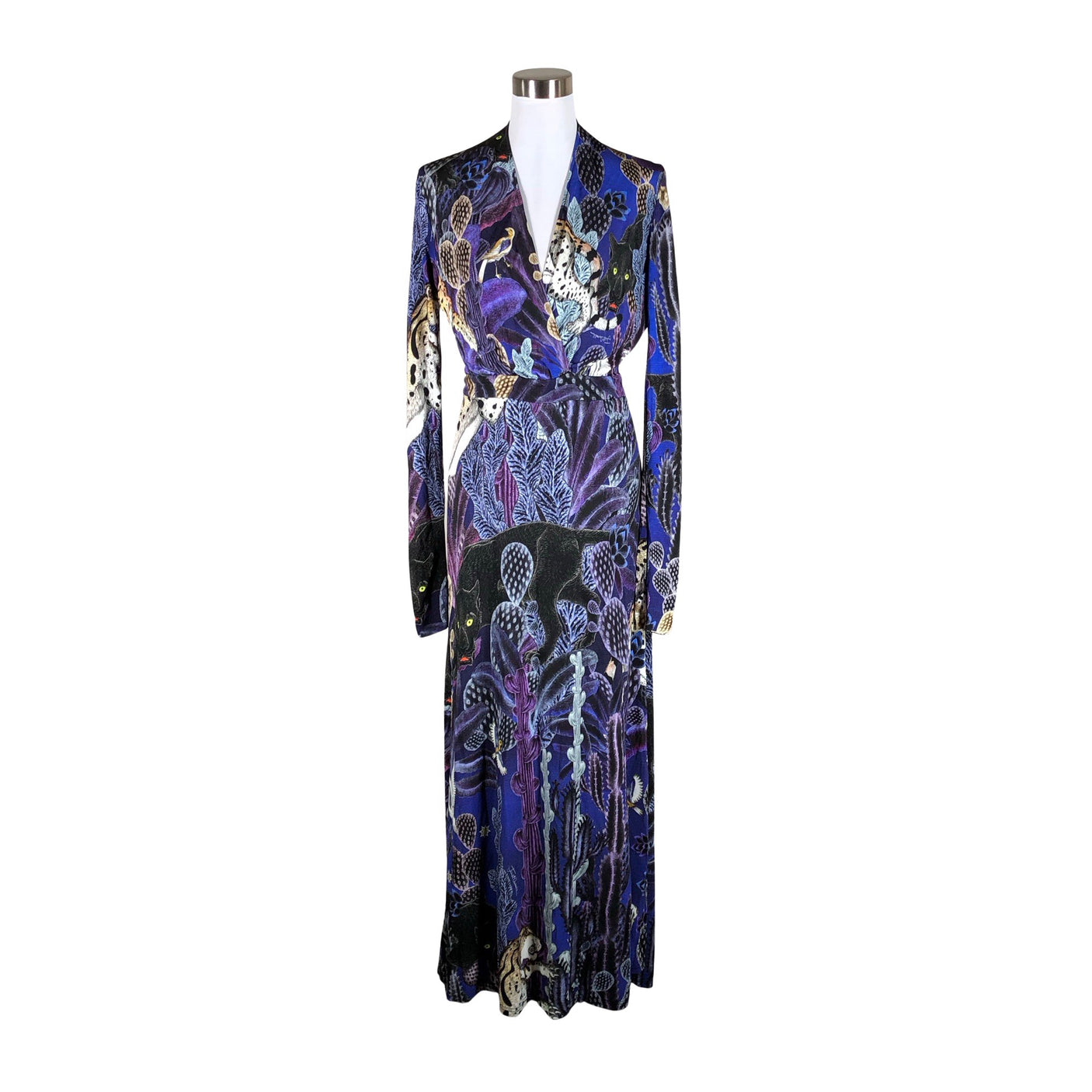 Unisex Just Cavalli - Trikotaažist kleit, suurus 40 - Sinine (1)