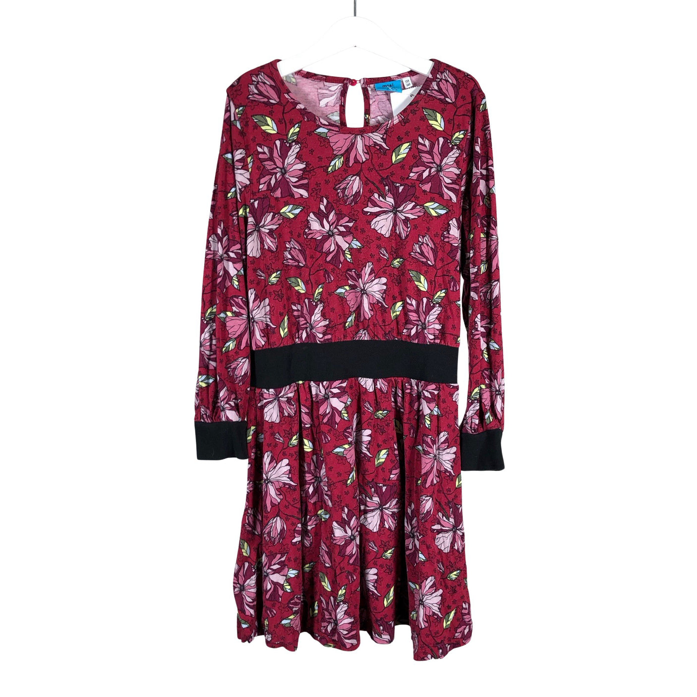Unisex me&i - Trikotaažist kleit, suurus 134 - 140 - Veinipunane (1)