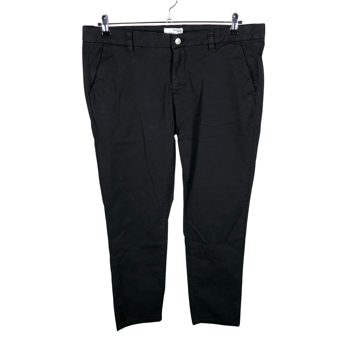 Unisex Selected - Mittevenivad püksid, suurus 46 - Must (1)
