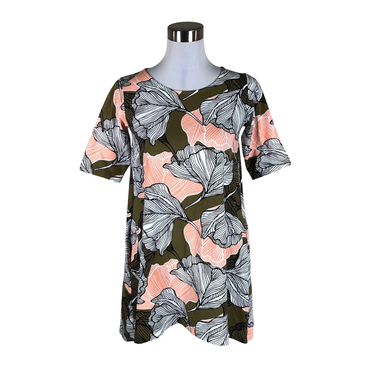 Unisex NOSH - Trikotaažist tuunika, suurus 34 - Heleroosa (1)