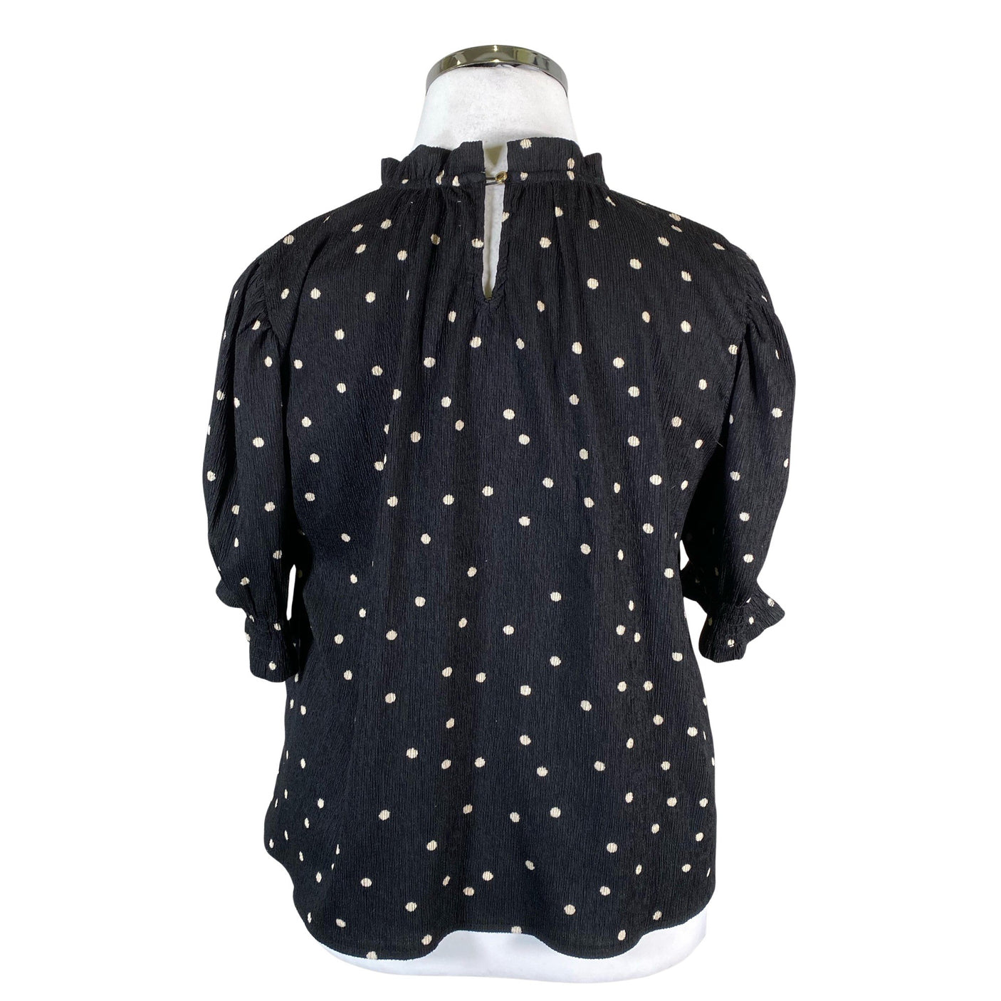 Unisex Holly & Whyte by Lindex - Lühikeste käistega pluus, suurus 44 - Must (2)