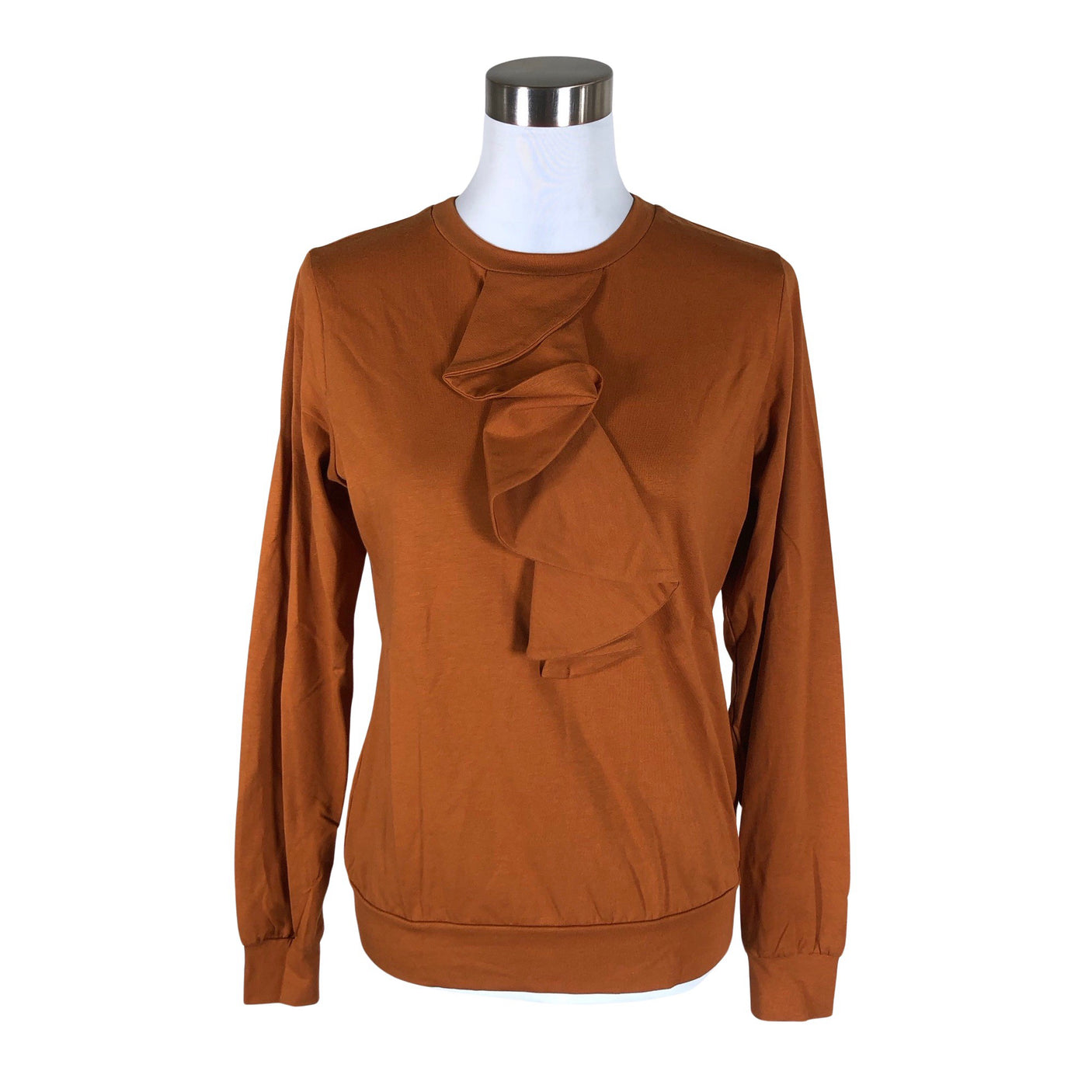 Unisex NOSH - Trikotaažist pluus, suurus 36 - Pruun (1)
