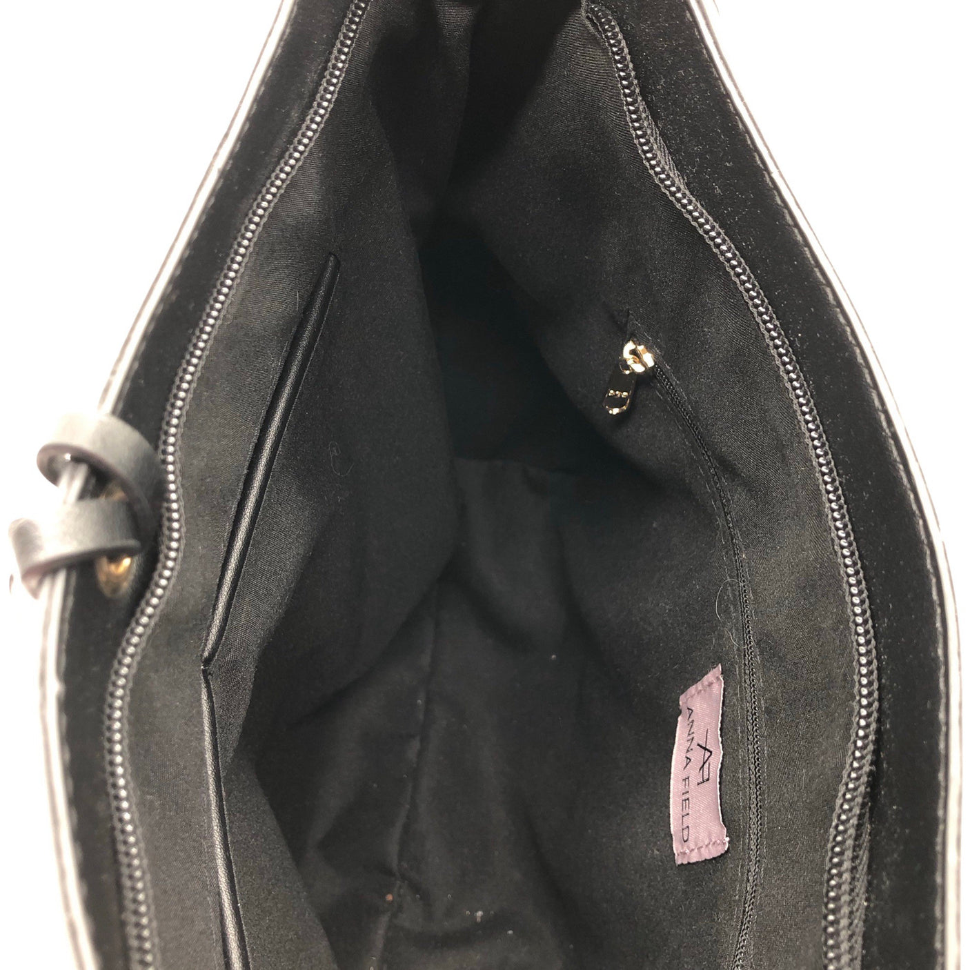 Unisex Anna Field - Õlakott, suurus Maxi - Must (2)