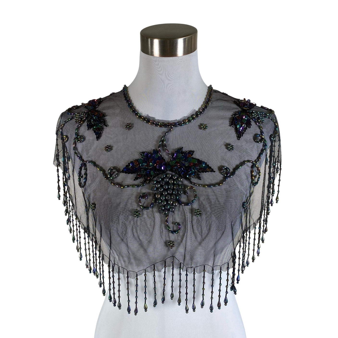 Unisex Handmade - Õlasall, suurus Mini - Must (1)