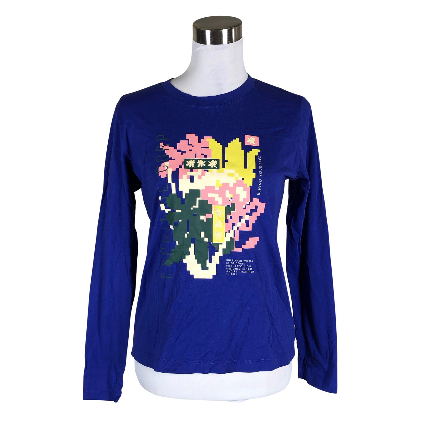 Unisex Esprit - Trikotaažist pluus, suurus 34 - Sinine (1)