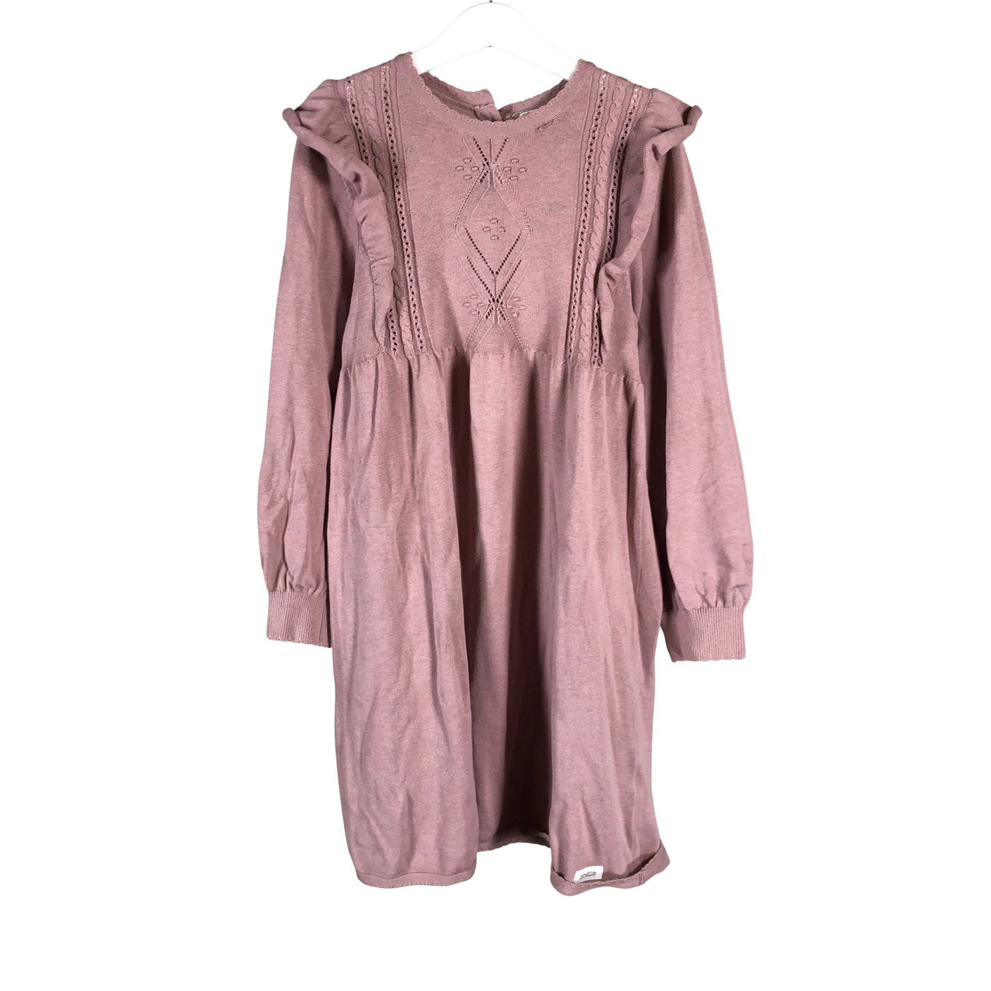 Unisex Newbie - Kootud kleit, suurus 122 - 128 - Heleroosa (1)
