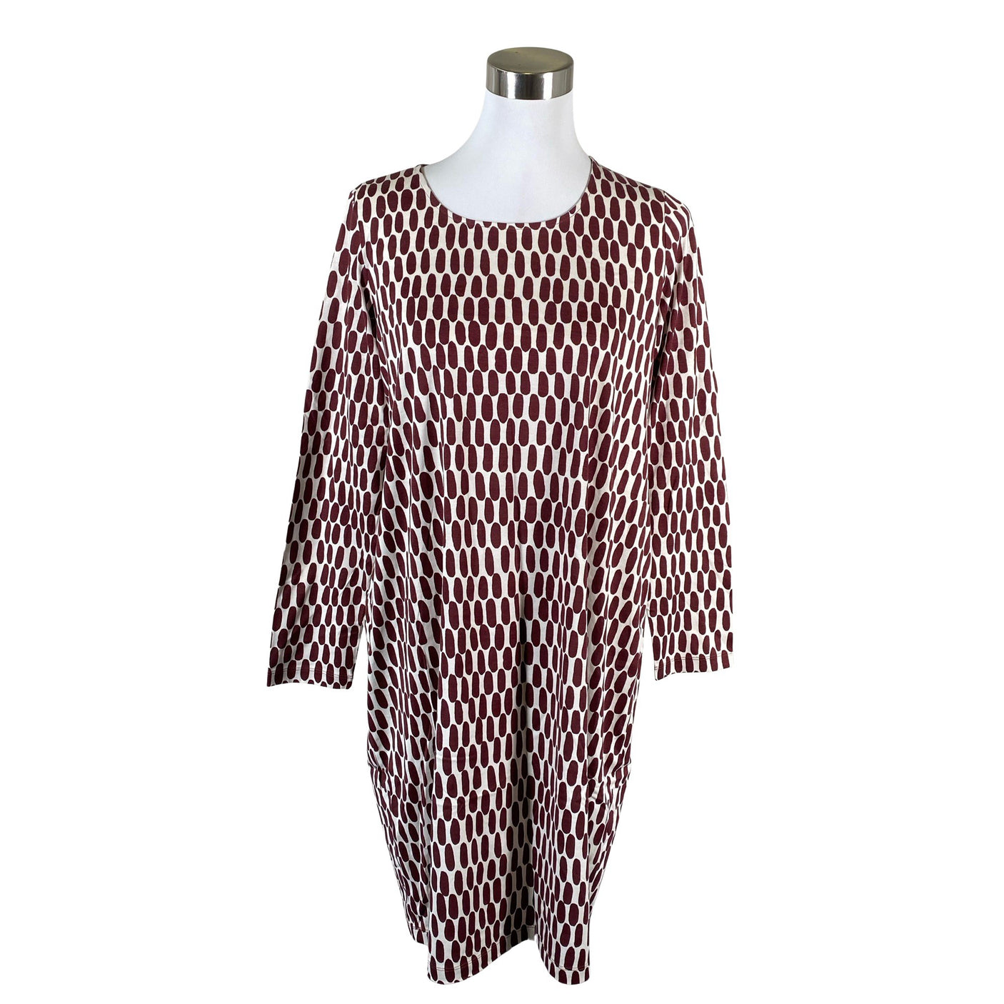 Unisex Marimekko - Trikotaažist kleit, suurus 38 - Pruun (1)