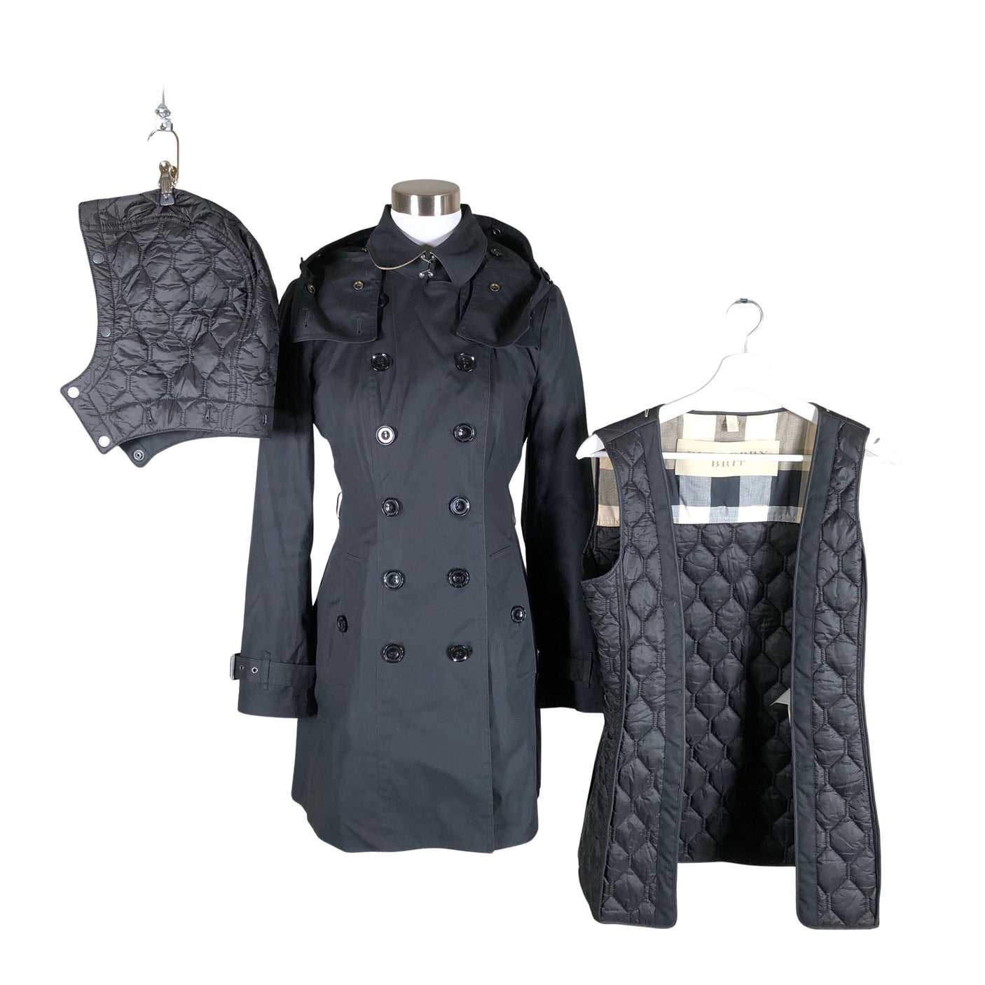 Unisex Burberry Brit - Trentš, suurus 36 - Must (3)