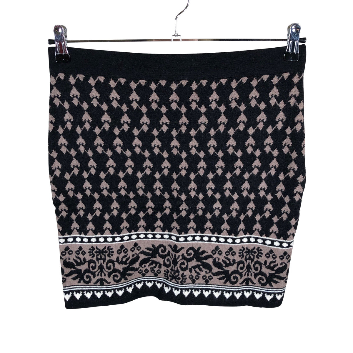 Unisex Taifun - Kootud seelik, suurus 38 - Must (1)