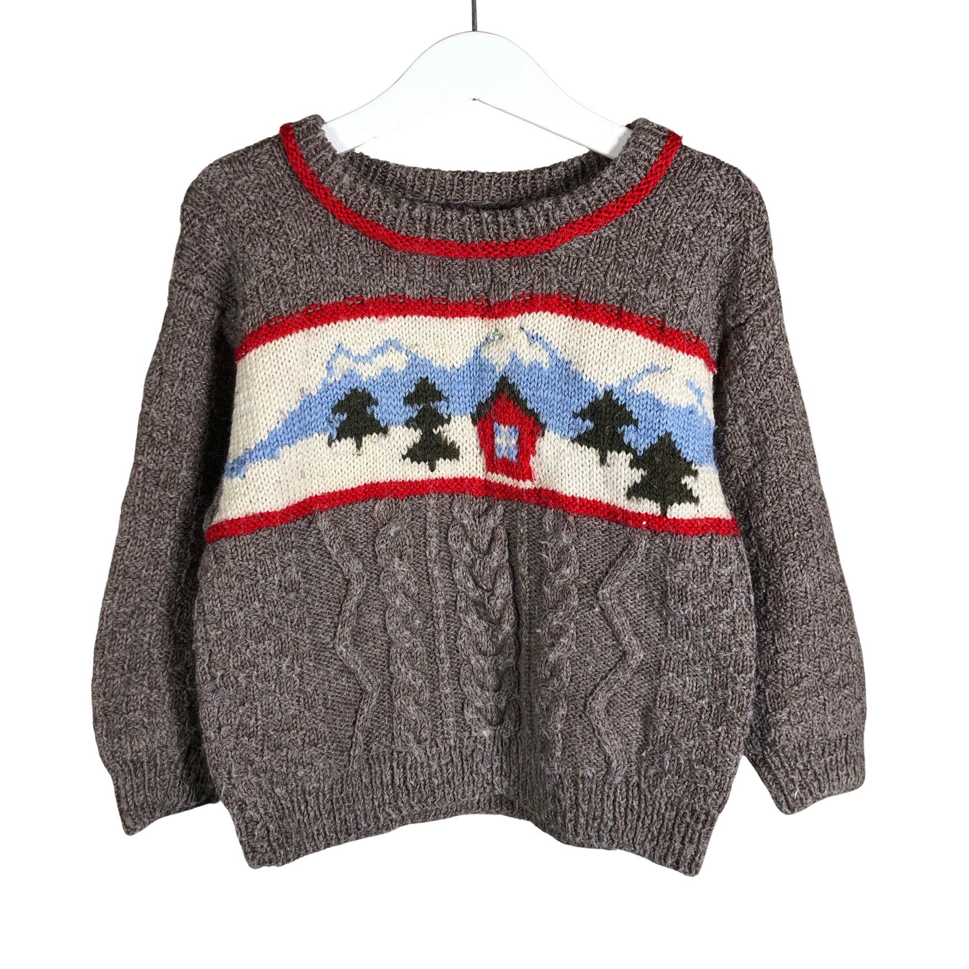 Unisex Handmade - Kampsun, suurus 92 - 98 - Pruun (1)