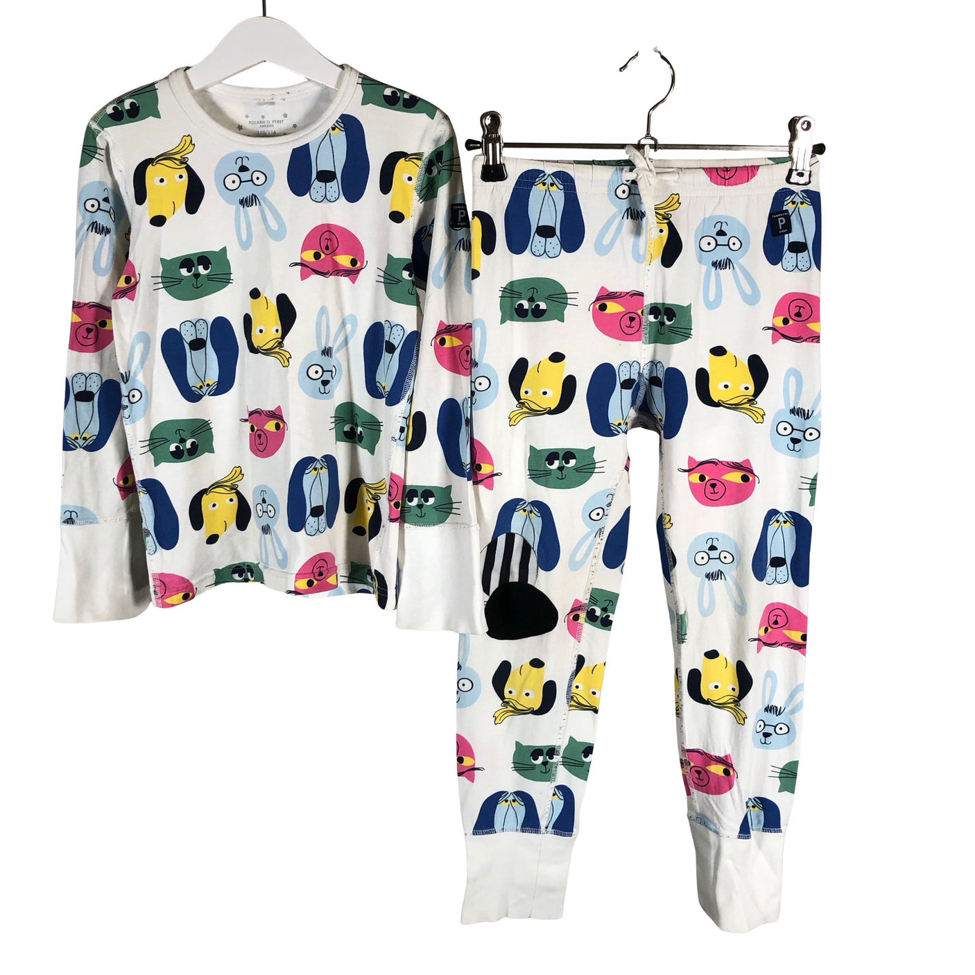 Unisex Polarn O. Pyret - Ööpesu, suurus 110 - 116 - Valge (1)